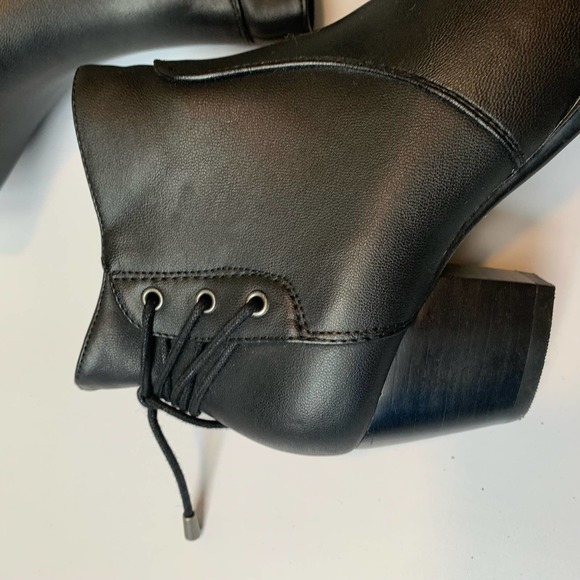 Baretraps Womens Roscoe Ankle Heeled Booties Size 6M Black Career Side Zip - Picture 10 of 16